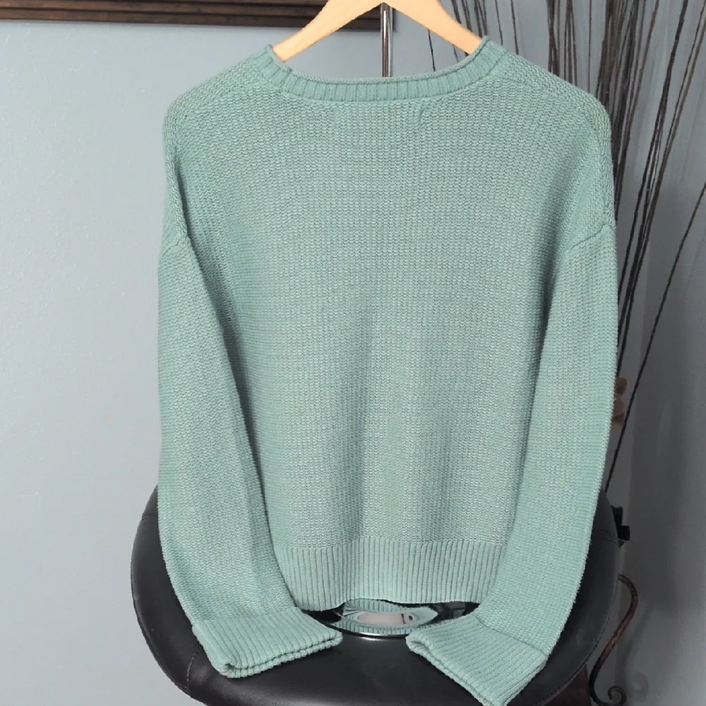 Max Studio Sage Green Knit Sweater